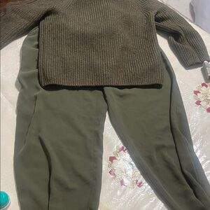 Express Olive Green Pantsuit